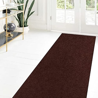 ZGR HOME&GARDEN Custom Size Runner Rug 2 ft x 6 ft 282ft Carpet Runners Hallway Entryway Kitchen Garage Laundry Room Area Rugs with NonSlip Rubber Backing Chocolate Brown