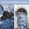 IOHOUZE Abstract Runner Rug 2x6 Ft Washable Runners for Hallways Non Slip Kitchen Runner Printed Faux Wool Entryway Runner Indoor Modern Abstract Floor Carpet for Hall Kitchen Bedroom NavyGrey