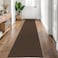 KOZYFLY Runners for Hallways 2x8 ft Washable Kitchen Runner Non Slip Rubber Backed Hall Runners Cotton Entryway Runner Rugs Floor Carpet for Indoor Backdoor Bedroom Kitchen Reddish BrownCoffee