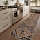 LIVEBOX Easy Jute Runner Rugs for Hallway 2x10 Non Slip Washable Rug Runner Checkered Extra Long Rugs for Hallways Ultra Thin Farmhouse Kitchen Rug for Hardwood Floor