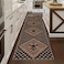 LIVEBOX Easy Jute Runner Rugs for Hallway 2x10 Non Slip Washable Rug Runner Checkered Extra Long Rugs for Hallways Ultra Thin Farmhouse Kitchen Rug for Hardwood Floor