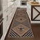 LIVEBOX Easy Jute Runner Rugs for Hallway 2x10 Non Slip Washable Rug Runner Checkered Extra Long Rugs for Hallways Ultra Thin Farmhouse Kitchen Rug for Hardwood Floor