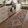 LIVEBOX Easy Jute Runner Rugs for Hallway 2x10 Non Slip Washable Rug Runner Checkered Extra Long Rugs for Hallways Ultra Thin Farmhouse Kitchen Rug for Hardwood Floor