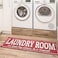 Ottomanson 20 x 59 Laundry Room Rug NonSlip Mat for Laundry Mudroom Durable StainResistant and Easy to Clean Perfect for HighTraffic Areas Runner Rug for Entryway Bathroom Red