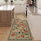 Rugcomf Runners for Hallways Kitchen Runner Rug Non Slip 2x 10 Long Washable Rugs with Rubber Backing Soft Floral Carpet Runner for Hallways Kitchen Laundry Bedroom BathroomGreen