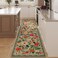 Rugcomf Runners for Hallways Kitchen Runner Rug Non Slip 2x 10 Long Washable Rugs with Rubber Backing Soft Floral Carpet Runner for Hallways Kitchen Laundry Bedroom BathroomGreen