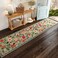 Rugcomf Runners for Hallways Kitchen Runner Rug Non Slip 2x 10 Long Washable Rugs with Rubber Backing Soft Floral Carpet Runner for Hallways Kitchen Laundry Bedroom BathroomGreen