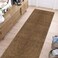 PENFHF Runner Rug 2 ft x6 ft OutdoorIndoor Rug with Rubber Backing Non Slip for Hallway Kitchen Patio Laundry RV Entryway Garage Bathroom Area Rug Carpet Brown Stripes Customizable