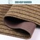 PENFHF Runner Rug 2 ft x6 ft OutdoorIndoor Rug with Rubber Backing Non Slip for Hallway Kitchen Patio Laundry RV Entryway Garage Bathroom Area Rug Carpet Brown Stripes Customizable
