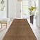 PENFHF Runner Rug 2 ft x6 ft OutdoorIndoor Rug with Rubber Backing Non Slip for Hallway Kitchen Patio Laundry RV Entryway Garage Bathroom Area Rug Carpet Brown Stripes Customizable