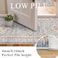 TOPRUUG Washable Hallway Runner Rug 3x20 Non Slip Runner Rugs with Rubber Backing Soft Kitchen Rug Farmhouse Distressed Carpet Runner for Living Room Bedroom Bathroom Blue 3X20