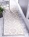 Unique Loom Rushmore Collection Area Rug Taft 3 x 9 10 Runner Snow White Beige