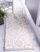 Unique Loom Rushmore Collection Area Rug Taft 3 x 9 10 Runner Snow White Beige