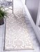 Unique Loom Rushmore Collection Area Rug Taft 3 x 9 10 Runner Snow White Beige