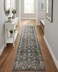 Rugs.com Rugscom Oregon Collection Rug 12 Ft Runner Gray LowPile Rug Perfect for Hallways Entryways