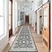 HY HAO YUN LAI Non Slip Runners for HallwaysWashable Long Ultra Soft Kitchen Runner RugNon Shedding Accent Farmhouse Runner Rugs Black 2 X 10