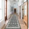 HY HAO YUN LAI Non Slip Runners for HallwaysWashable Long Ultra Soft Kitchen Runner RugNon Shedding Accent Farmhouse Runner Rugs Black 2 X 10