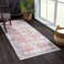 Bloom Rugs Caria Washable NonSlip 10 ft Runner BrickDark Blue Traditional Runner for Entryway Hallway Bathroom and Kitchen Exact Size 26 x 10