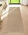 Lahome Noe Farmhouse Kitchen Runner 2x5 Entryway Runner Rug Non Slip for Entryway Indoor Washable Carpet for Hallway Neutral Rug Runner Kitchen Mats for Floor Entry Bathroom Beige