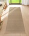 Lahome Noe Farmhouse Kitchen Runner 2x5 Entryway Runner Rug Non Slip for Entryway Indoor Washable Carpet for Hallway Neutral Rug Runner Kitchen Mats for Floor Entry Bathroom Beige