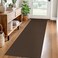 EARTHALL Woven Runner Rug 2x6 Ft Washable Runners for Hallways Cotton Non Slip Rubber Backed Kitchen Runner Braided Indoor Floor Carpet for Entryway Hallway Kitchen Bedroom Brown
