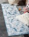Unique Loom Sofia Collection Area Rug Salle Garnier 2 x 13 1 Runner Blue Ivory