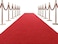 HOMBYS 450 GSM Extra Thick 26x30 ft Red Carpet Runner for Partys Events HeavyDuty Felt Aisle Runway Rug for Steps Prom Proposal Wedding Ceremony Decorations Hollywood Oscars for VIP Awards