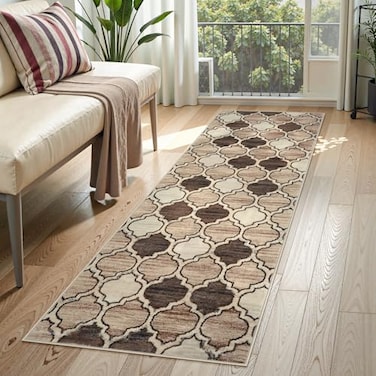 Lahome Moroccan Washable Kitchen Runner Rug 2x6 Carpet Runners for Hallway 6Ft NonSlip Throw Soft Laundry Room Print Distressed Modern Rug Runner for Bathroom Bedroom Entryway Living Room Meline