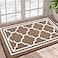 Buganda Indoor Door Mat DirtResistant and Absorbent Doormat AntiSlip Low Profile Floor Mats for Inside Entryway Front and Back Door Entrance 36x24 Inches Brown