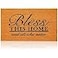 Juvale Bless This Home and All Who Enter Door Mat Welcome Coco Coir Door Mat for Front Entrance 17x30in