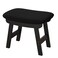 viewcare Small Ottoman Foot Rest Black Foot Stool Wooden Foot Stool for Living Room Bedroom Kitchen