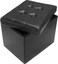 AmasSmile Storage Ottoman Folding Foot Rest Stool Leather Footstool Bench Short Ottoman Stool Storage Foot Rest Store Books Black 17 D x 13 W x 13 H