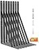 LuckIn 8Pack Heavy Duty Shelf Bracket 18 Inch Wall Shelf Brackets with 90 Degree Triangle 250 LBS Max Load Mounting Hardware Included Black