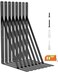 LuckIn 8Pack Heavy Duty Shelf Bracket 18 Inch Wall Shelf Brackets with 90 Degree Triangle 250 LBS Max Load Mounting Hardware Included Black