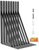 LuckIn 8Pack Heavy Duty Shelf Bracket 18 Inch Wall Shelf Brackets with 90 Degree Triangle 250 LBS Max Load Mounting Hardware Included Black