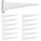 Menkxi 12 Pcs Locking Shelf Bracket Track Locking Wire Shelf Brackets for Adjustable Closet Systems Closet Organization Heavy Duty 12 Inch