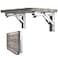 Nobranded 2PCS 10 Inch Length Stainless Steel Triangle Folding Angle Bracket Adjustable Wall Mounted Durable Bearing Shelf Bracket DIY Home Table Bench