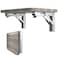 Nobranded 2PCS 10 Inch Length Stainless Steel Triangle Folding Angle Bracket Adjustable Wall Mounted Durable Bearing Shelf Bracket DIY Home Table Bench