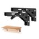 Ravinte 2 Pack 6 Inch Folding Shelf Brackets Matte Black Heavy Duty Collapsible Brackets for Tables and Benches SpaceSaving Design