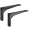 Starby Gladiator Series Solid Heavy Duty Welded 500 Lb Low Profile Granite Countertop Support Shelf Brackets Floating Shelf Discrete Slim 500 LB Capacity 2 Pack 7 x 13 x 25