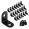 Paoleju 20 Pack 1 Inch Small L Brackets for Wood Perfect 90 Angle Tiny Bracket