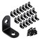Paoleju 20 Pack 1 Inch Small L Brackets for Wood Perfect 90 Angle Tiny Bracket