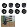 AWEN Mirror Clip Mirror Mounting Clip 8 Piece Mirror Brackets Zinc Alloy Mirror Bracket for Wall Mounting Accessories for 35mm Thick Mirrors Black