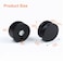 AWEN Mirror Clip Mirror Mounting Clip 8 Piece Mirror Brackets Zinc Alloy Mirror Bracket for Wall Mounting Accessories for 35mm Thick Mirrors Black