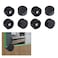 AWEN Mirror Clip Mirror Mounting Clip 8 Piece Mirror Brackets Zinc Alloy Mirror Bracket for Wall Mounting Accessories for 35mm Thick Mirrors Black