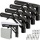 Paoleju 10 Inch Folding Shelf Brackets 4 Pack 90 Lock Wall Mounted Collapsible