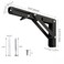 Paoleju 10 Inch Folding Shelf Brackets 4 Pack 90 Lock Wall Mounted Collapsible