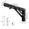 Paoleju 10 Inch Folding Shelf Brackets 4 Pack 90 Lock Wall Mounted Collapsible