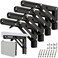 Paoleju 10 Inch Folding Shelf Brackets 4 Pack 90 Lock Wall Mounted Collapsible