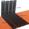 MHMYDZ 10 Pack L 9 x H 6 x W15 5mm Thick Black L Shelf Bracket Iron Shelf Brackets Metal Shelf Brackets Floating Shelf Shelf Supports with Screws